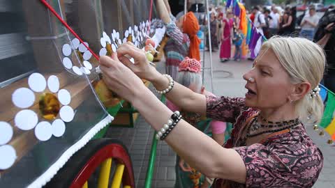Ratha Yatra Carnival of Chariots in Kiev