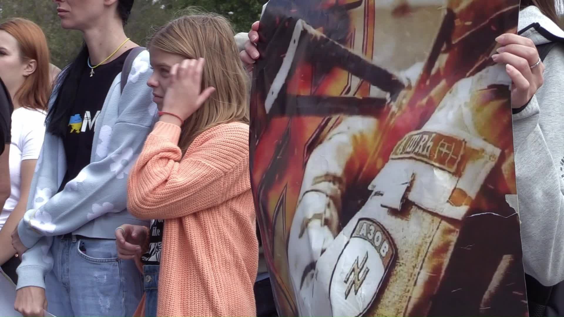 Rally of relatives of Ukrainian prisoners of war (POW) in Odesa, amid Russia's invasion of Ukraine.