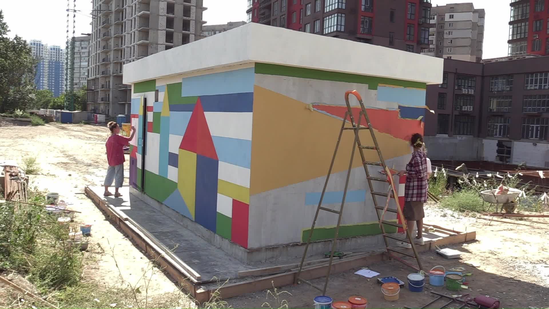 Mobile bomb shelters are being built in Odesa, amid Russia's invasion of Ukraine