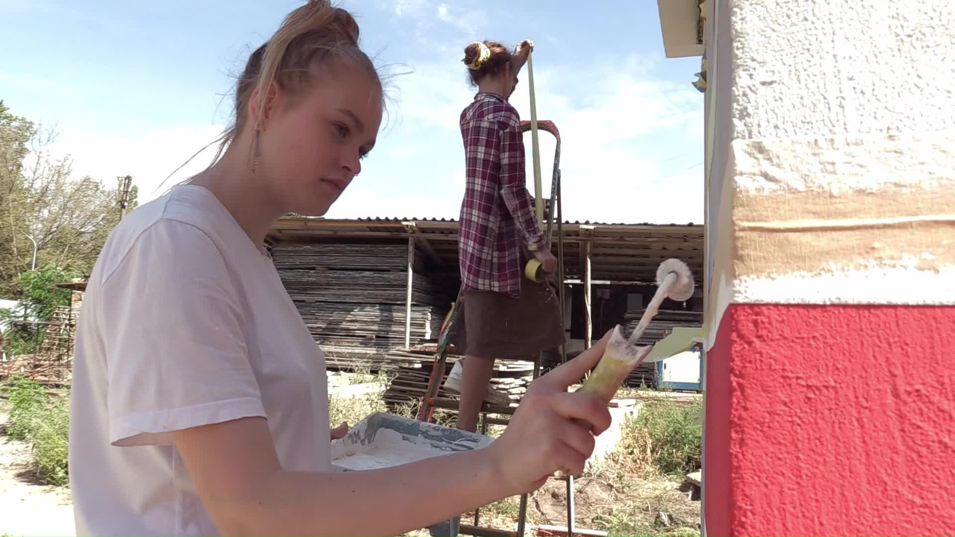 Mobile bomb shelters are being built in Odesa, amid Russia's invasion of Ukraine