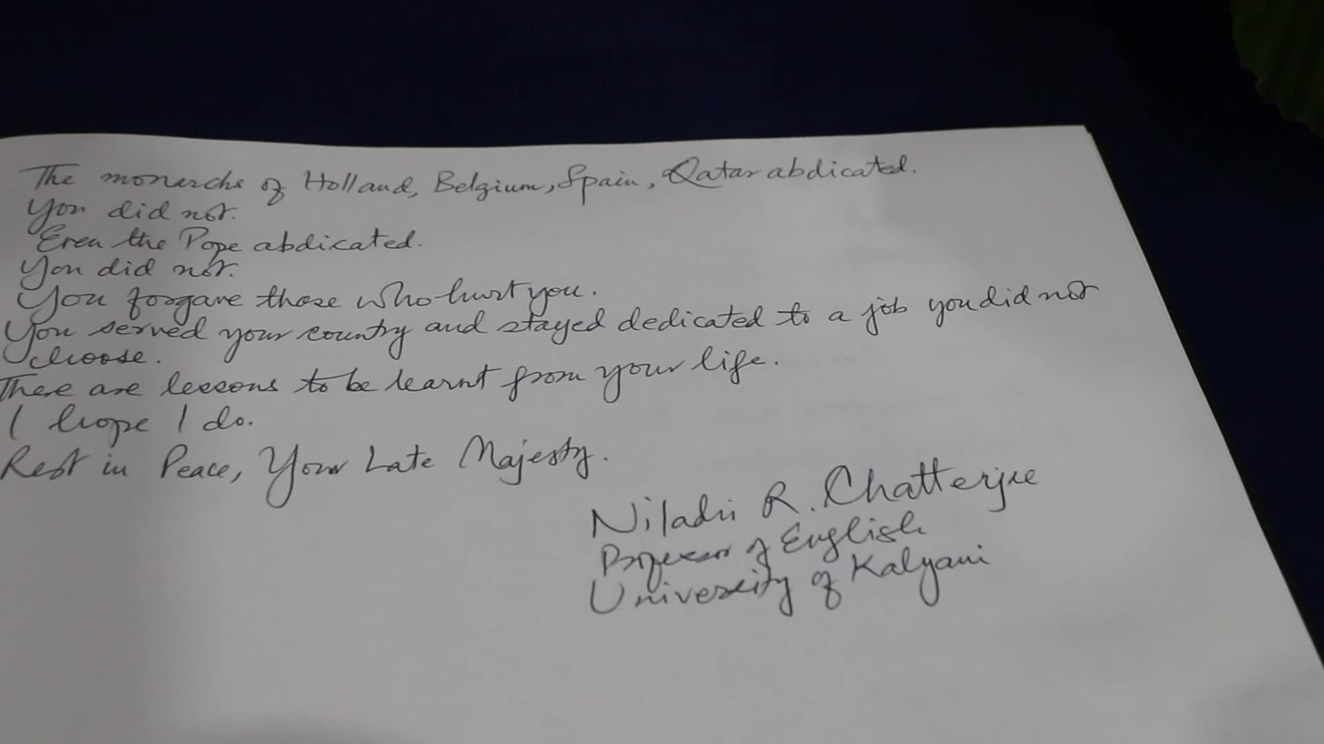 Condolence Book At British Embassy In India As Tribute To Late Queen Elizabeth II