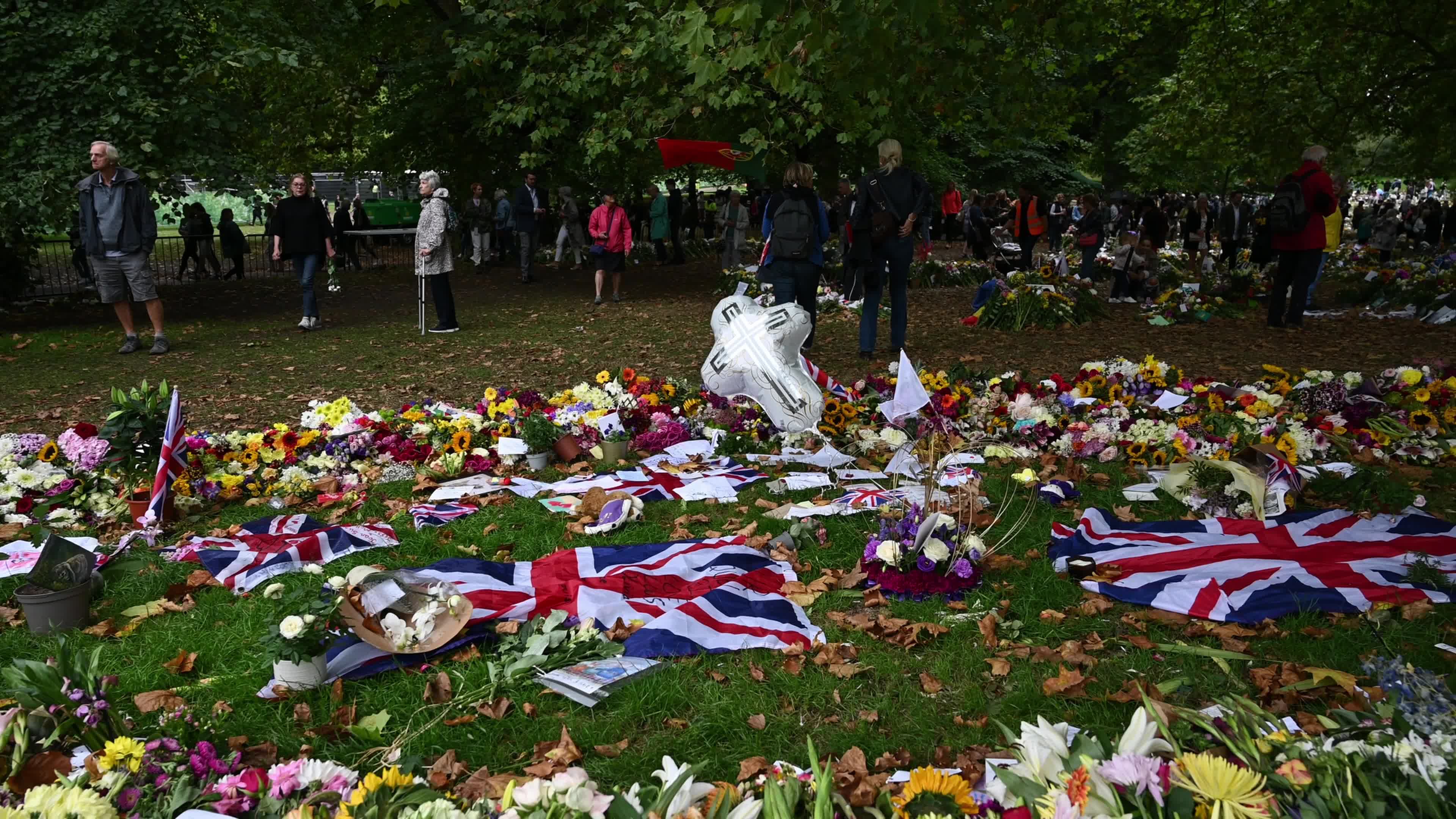 Queen Elizabeth II's Coffin Is Transferred To London