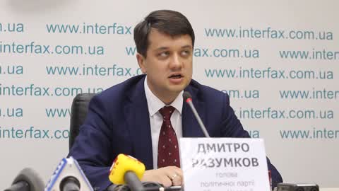 Press conference of leaders of the 'Servant of the People' of Ukrainian President Volodymyr Zelensky's political party in Kiev
