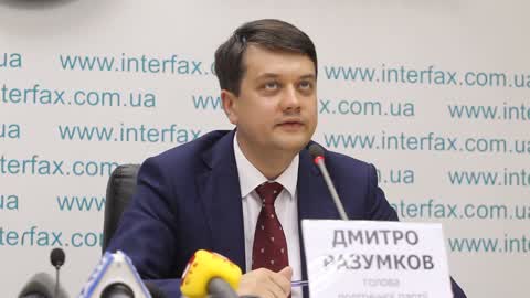 Press conference of leaders of the 'Servant of the People' of Ukrainian President Volodymyr Zelensky's political party in Kiev