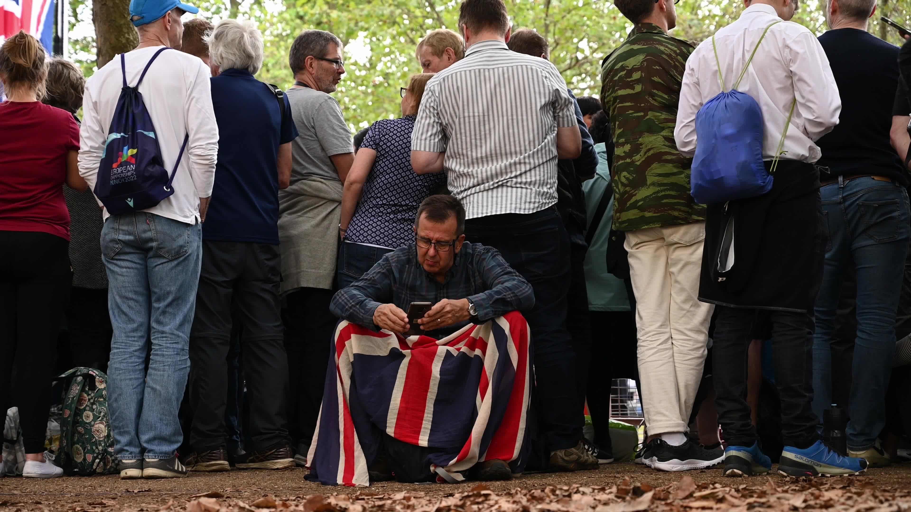 The Nation Mourns The Death Of Queen Elizabeth II As Her Coffin Is Transferred To Westminster Hall