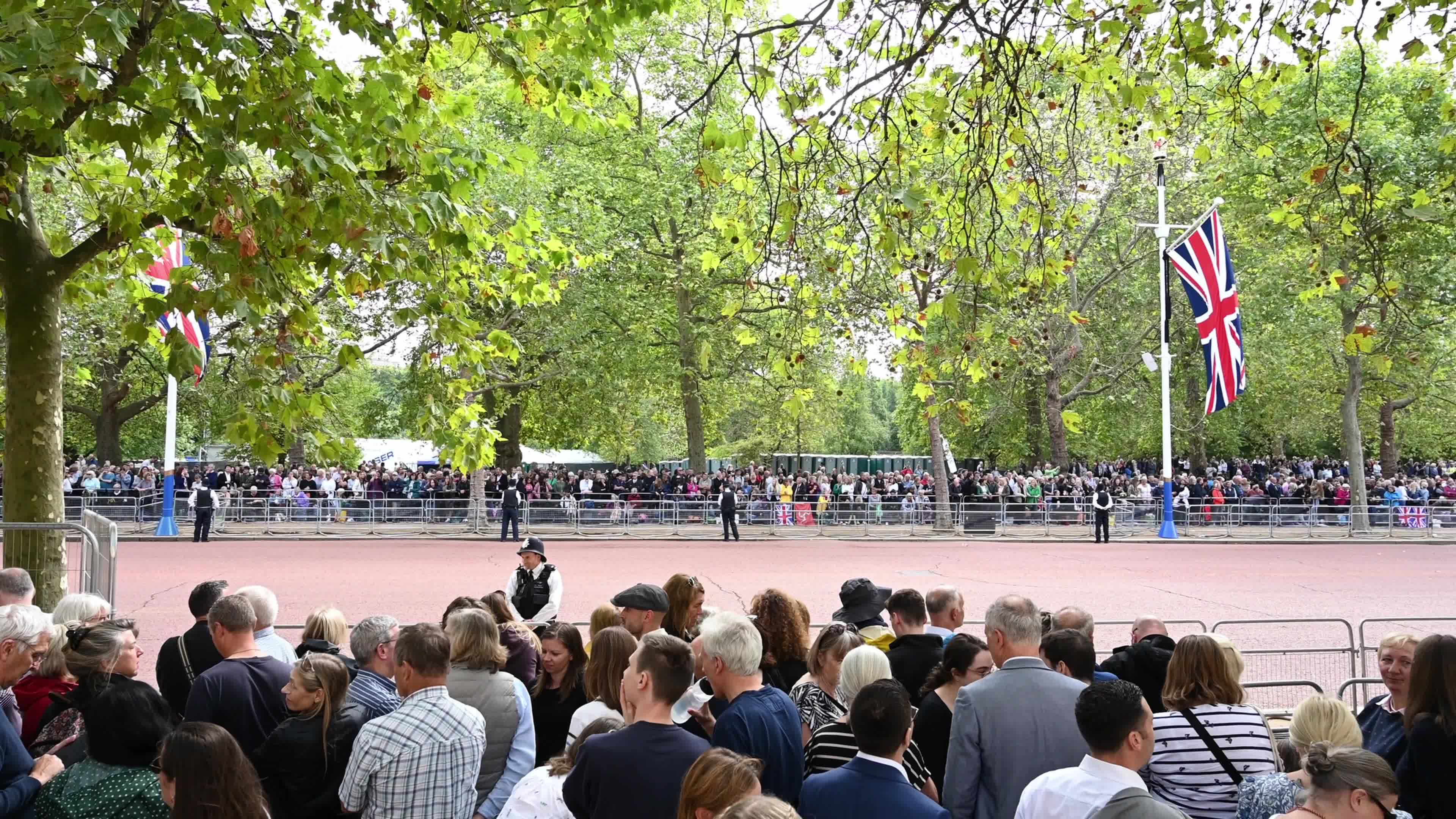 The Nation Mourns The Death Of Queen Elizabeth II As Her Coffin Is Transferred To Westminster Hall