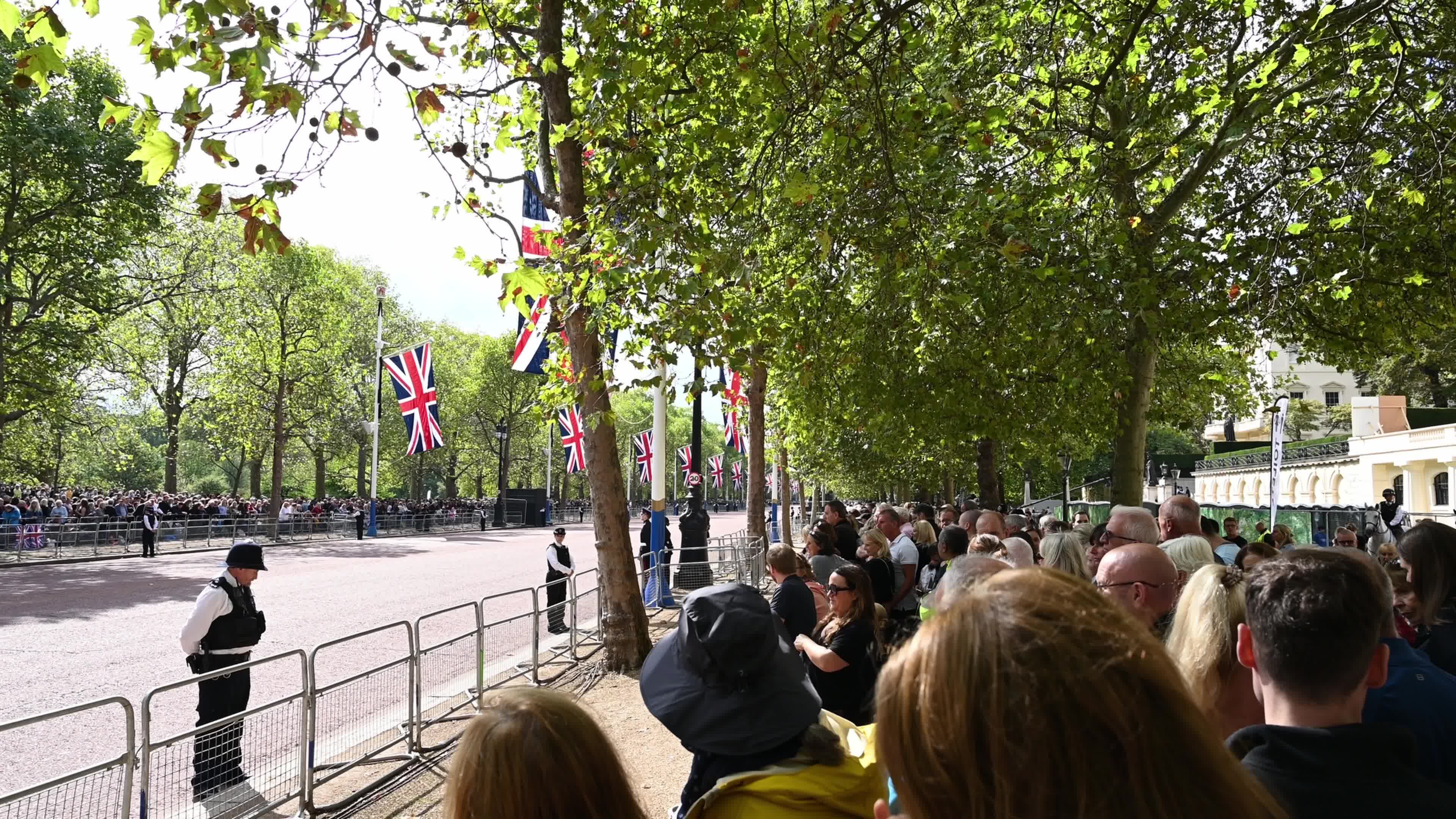 The Nation Mourns The Death Of Queen Elizabeth II As Her Coffin Is Transferred To Westminster Hall