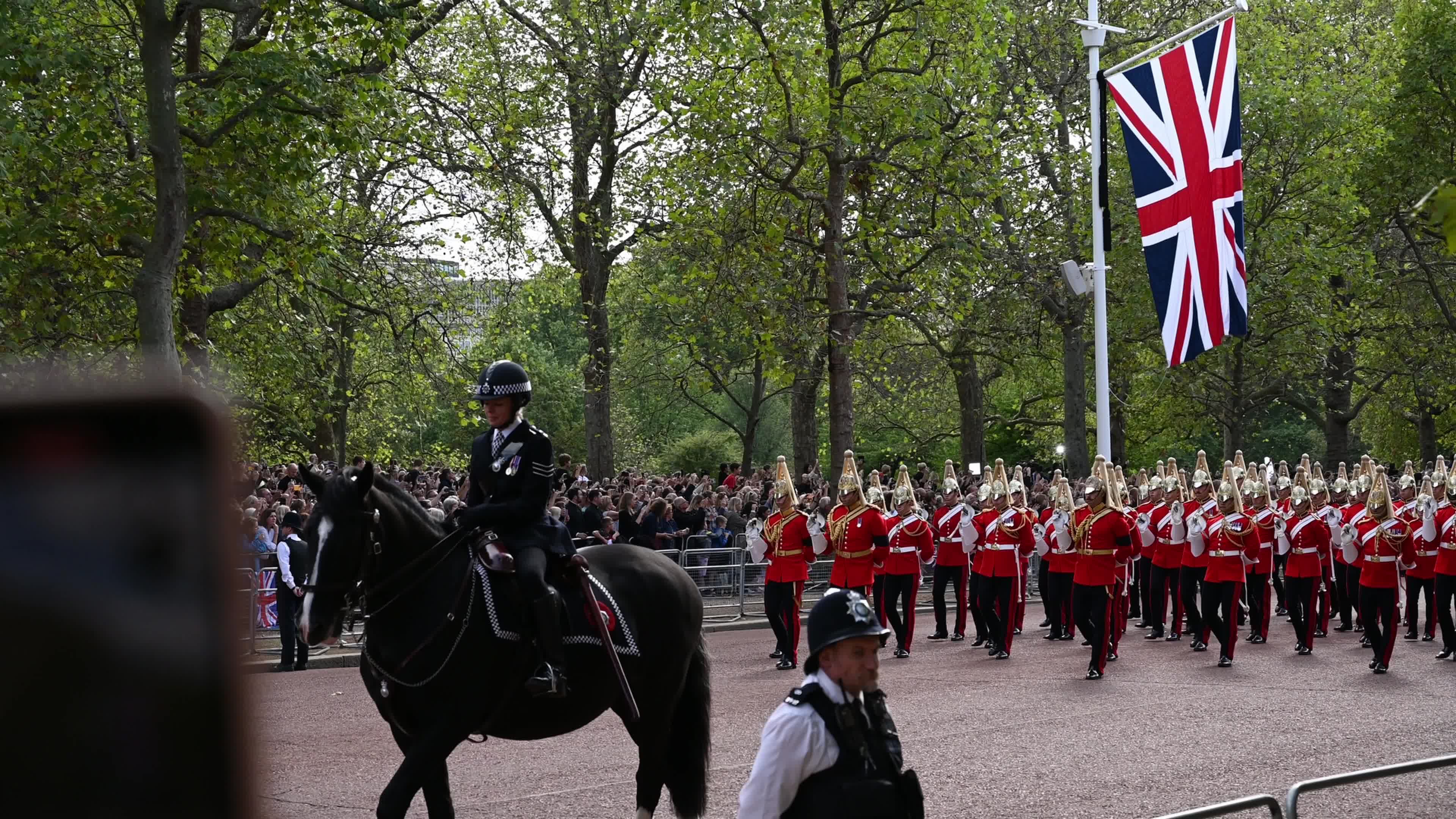 The Nation Mourns The Death Of Queen Elizabeth II As Her Coffin Is Transferred To Westminster Hall
