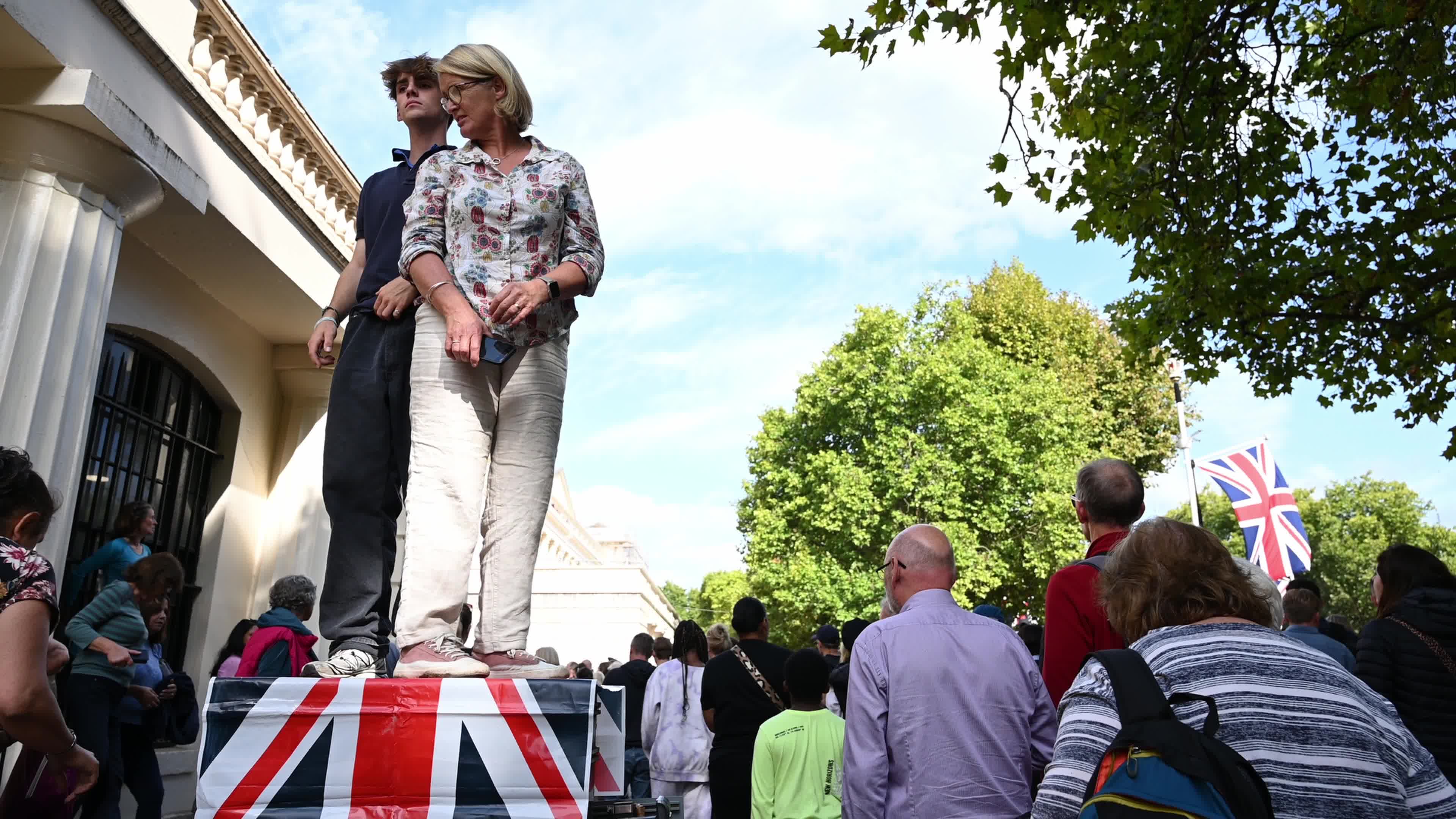 The Nation Mourns The Death Of Queen Elizabeth II As Her Coffin Is Transferred To Westminster Hall