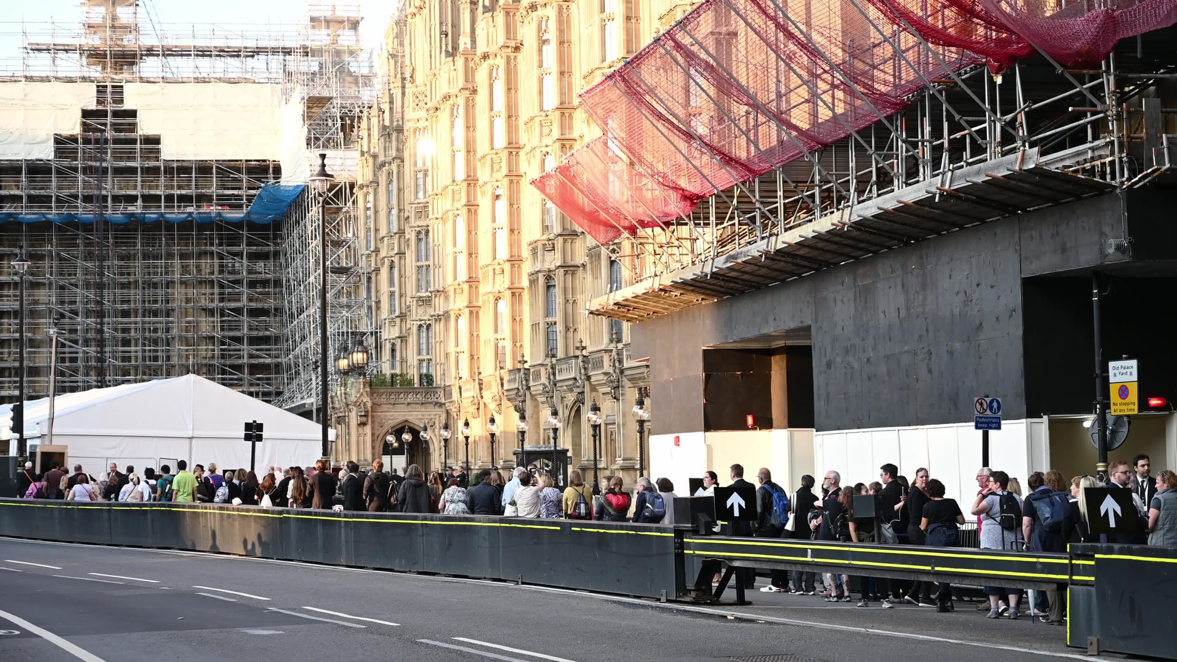 The Nation Mourns The Death Of Queen Elizabeth II As Her Coffin Is Transferred To Westminster Hall