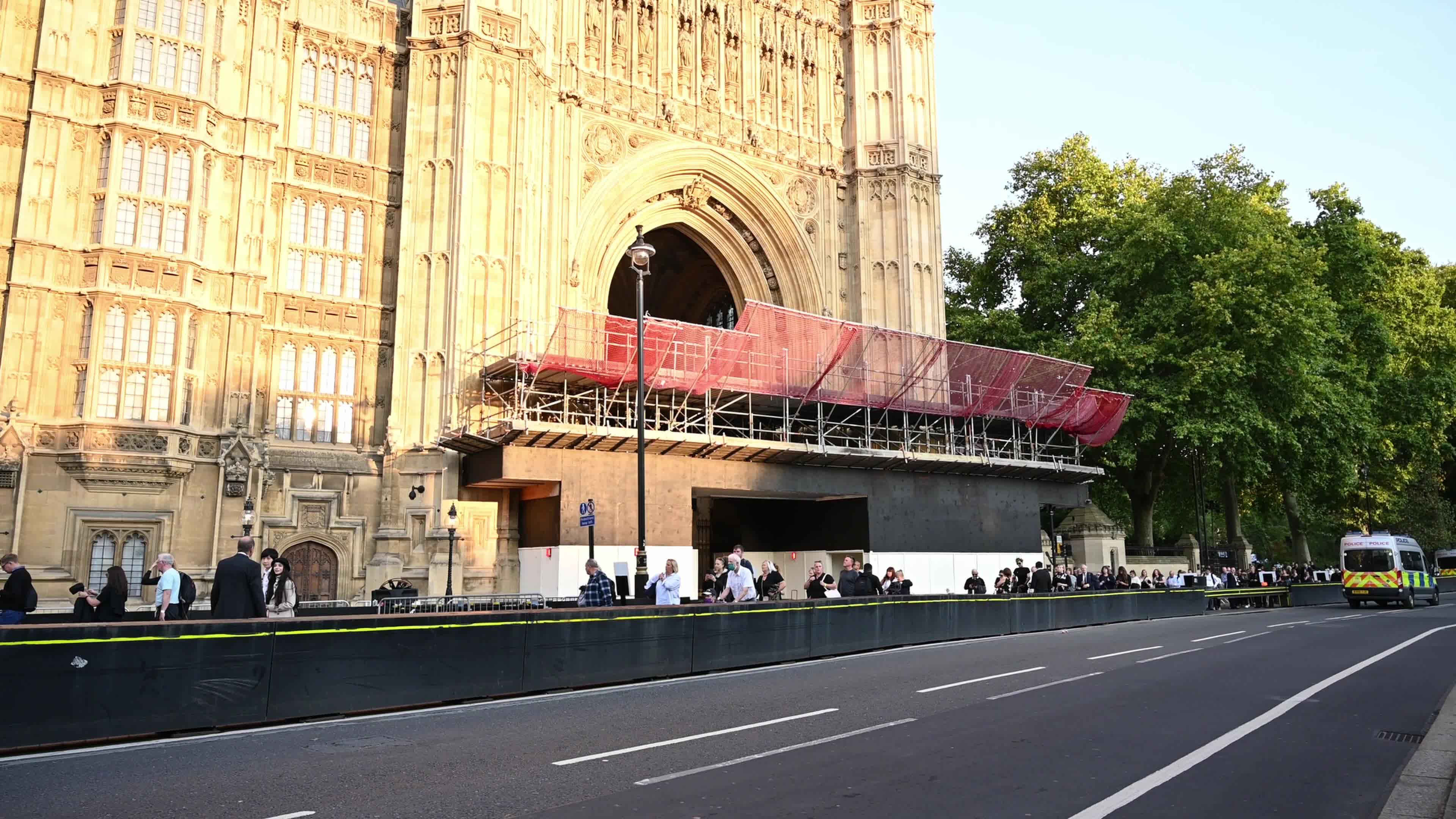 The Nation Mourns The Death Of Queen Elizabeth II As Her Coffin Is Transferred To Westminster Hall