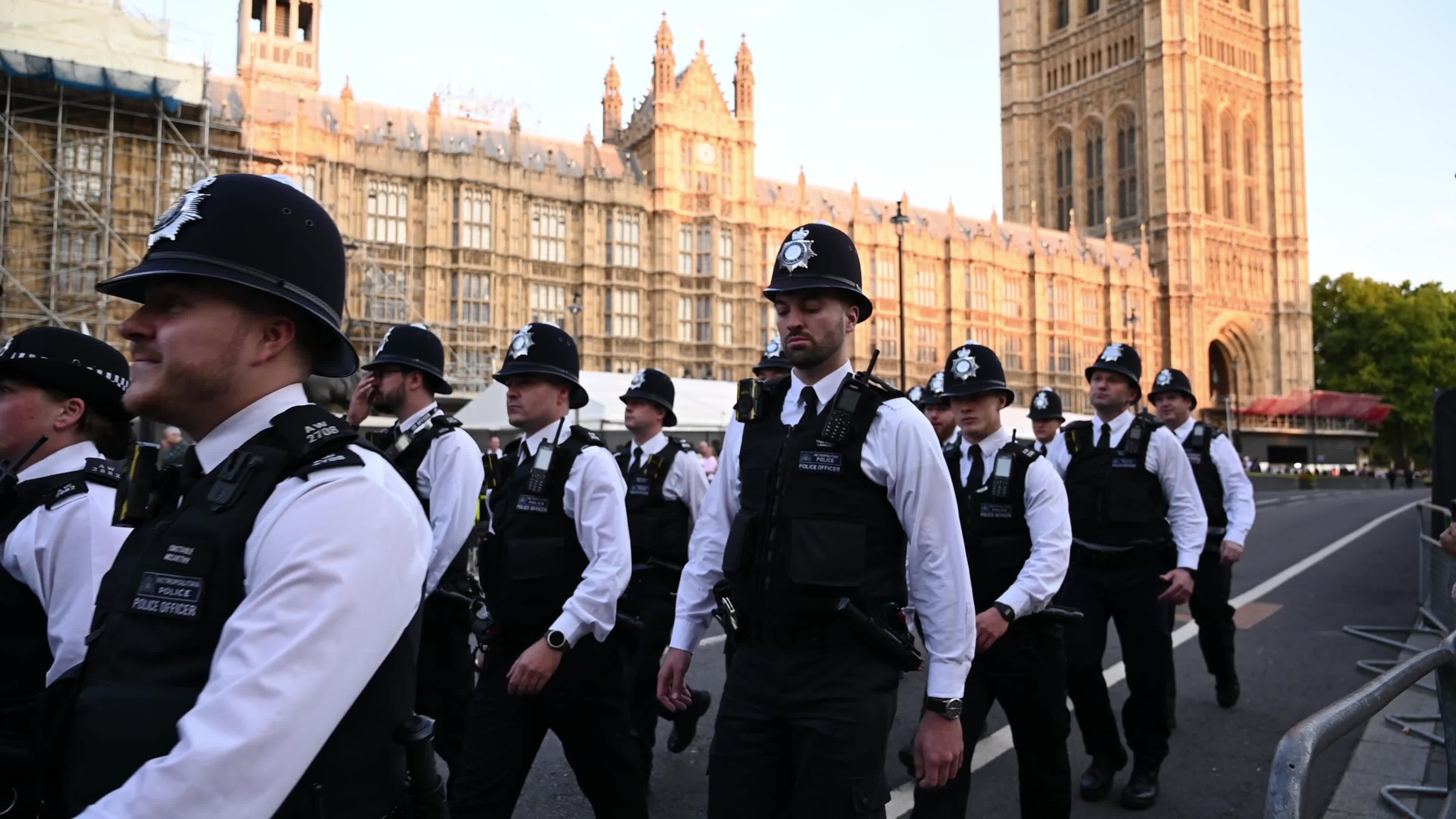 The Nation Mourns The Death Of Queen Elizabeth II As Her Coffin Is Transferred To Westminster Hall
