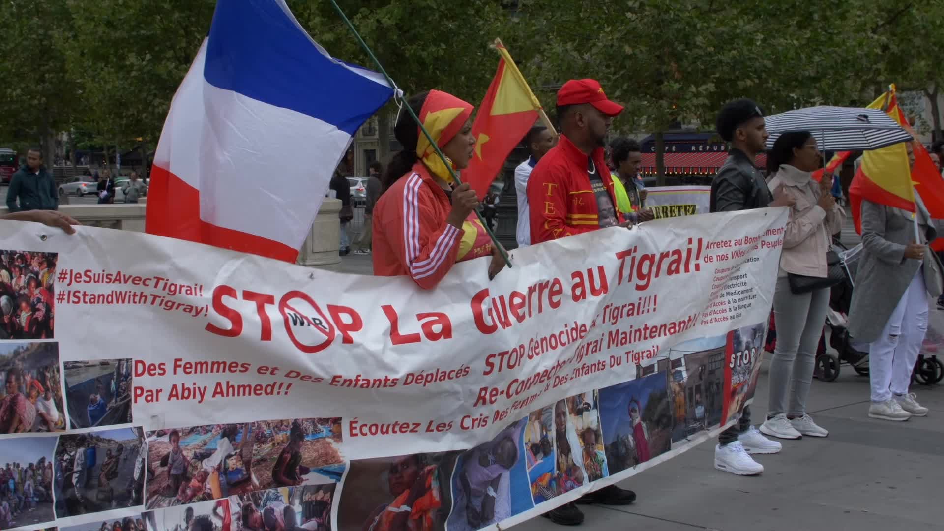 Paris: demonstration to denounce the war in Tigray