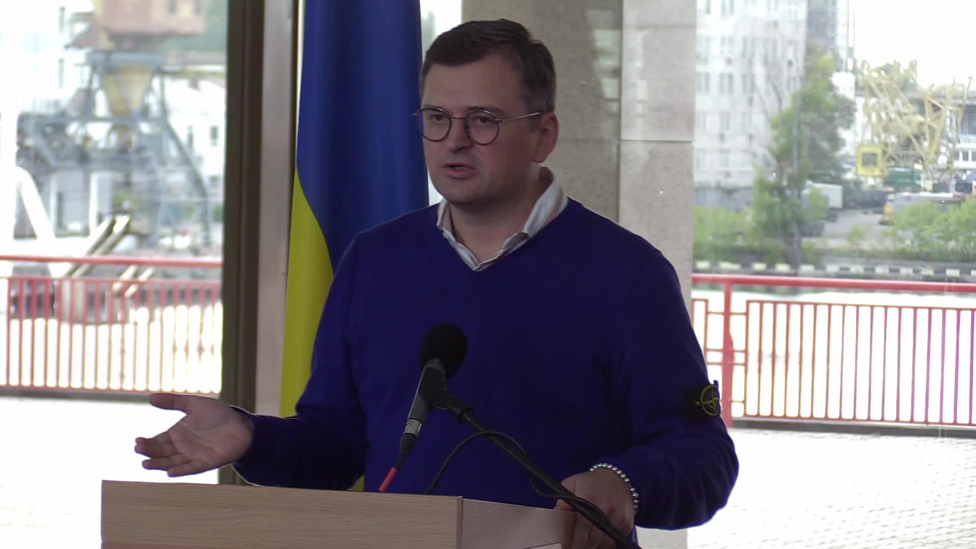Ministers of Foreign Affairs of Ukraine, Ireland and Lithuania visit Odesa, amid Russia's invasion of Ukraine