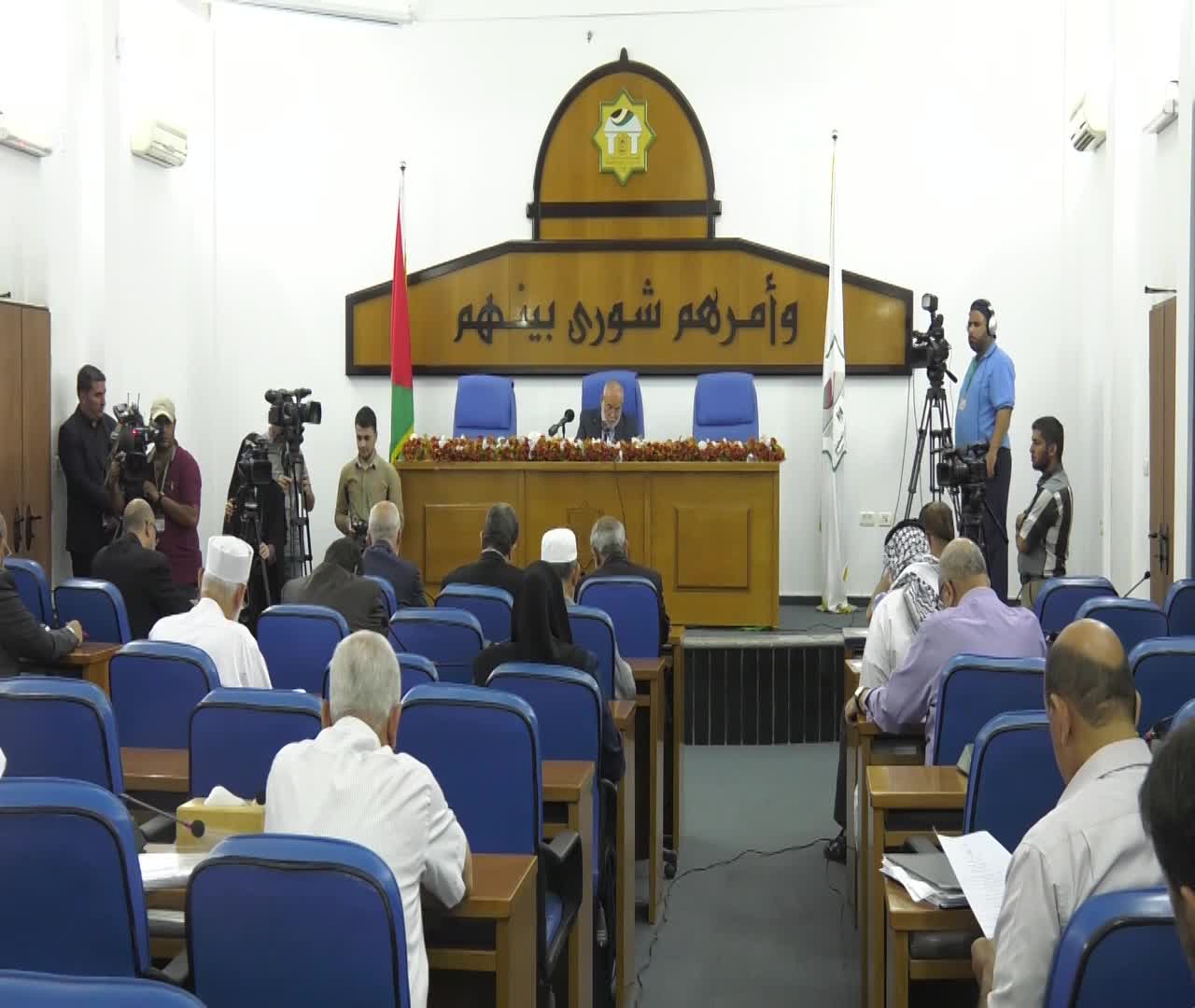 The session of the Palestinian Legislative Council (PLC) in Gaza to confirm rejection of the (deal of the century)