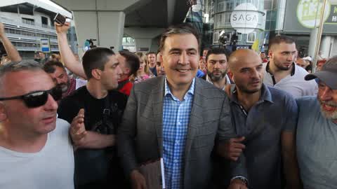 Former Georgian president Mikheil Saakashvili returned to Ukraine