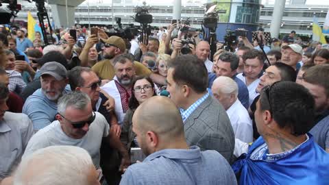 Former Georgian president Mikheil Saakashvili returned to Ukraine