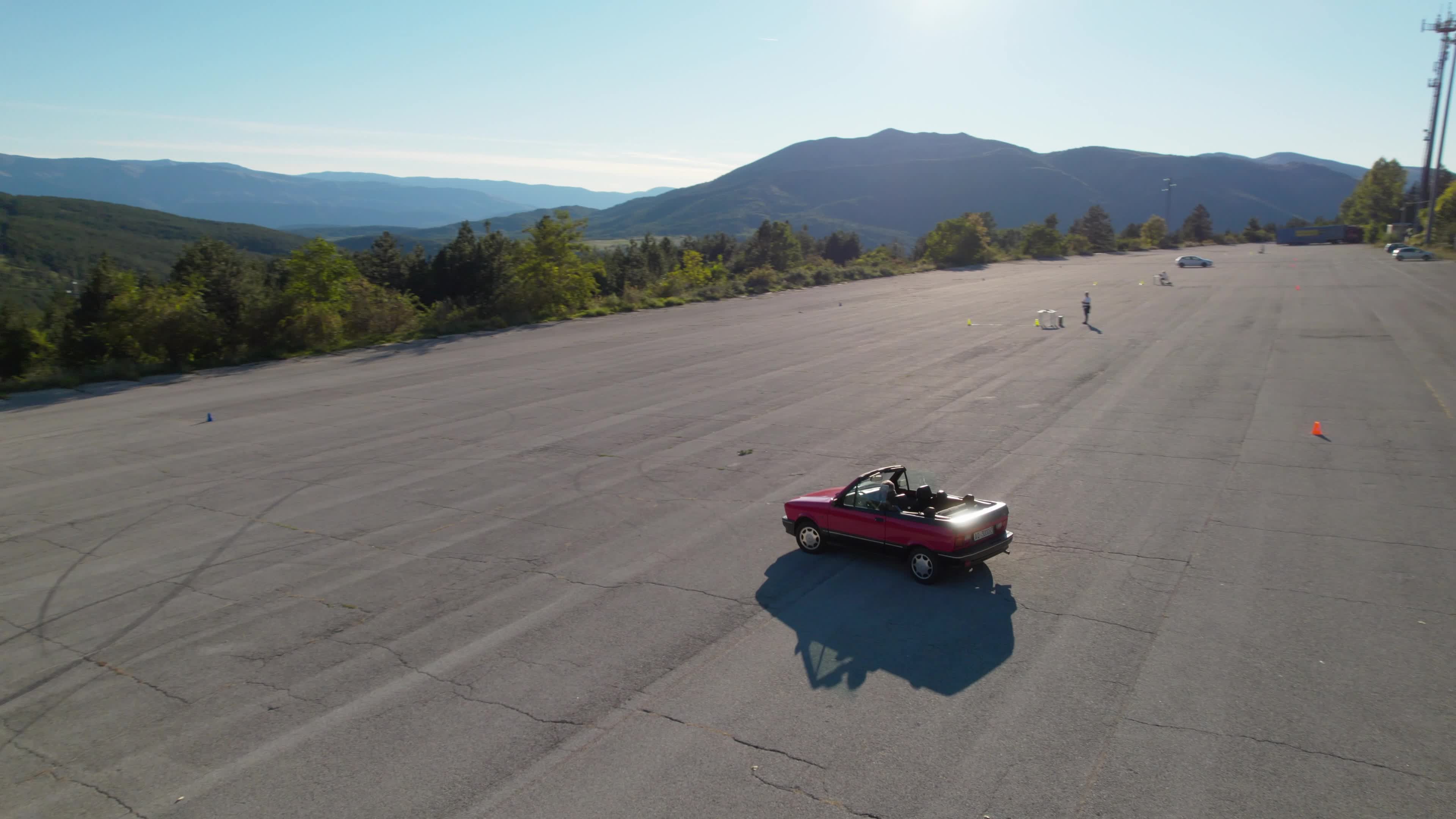 Classic Motor Show In L'Aquila - Drone View