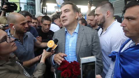 Former Georgian president Mikheil Saakashvili returned to Ukraine