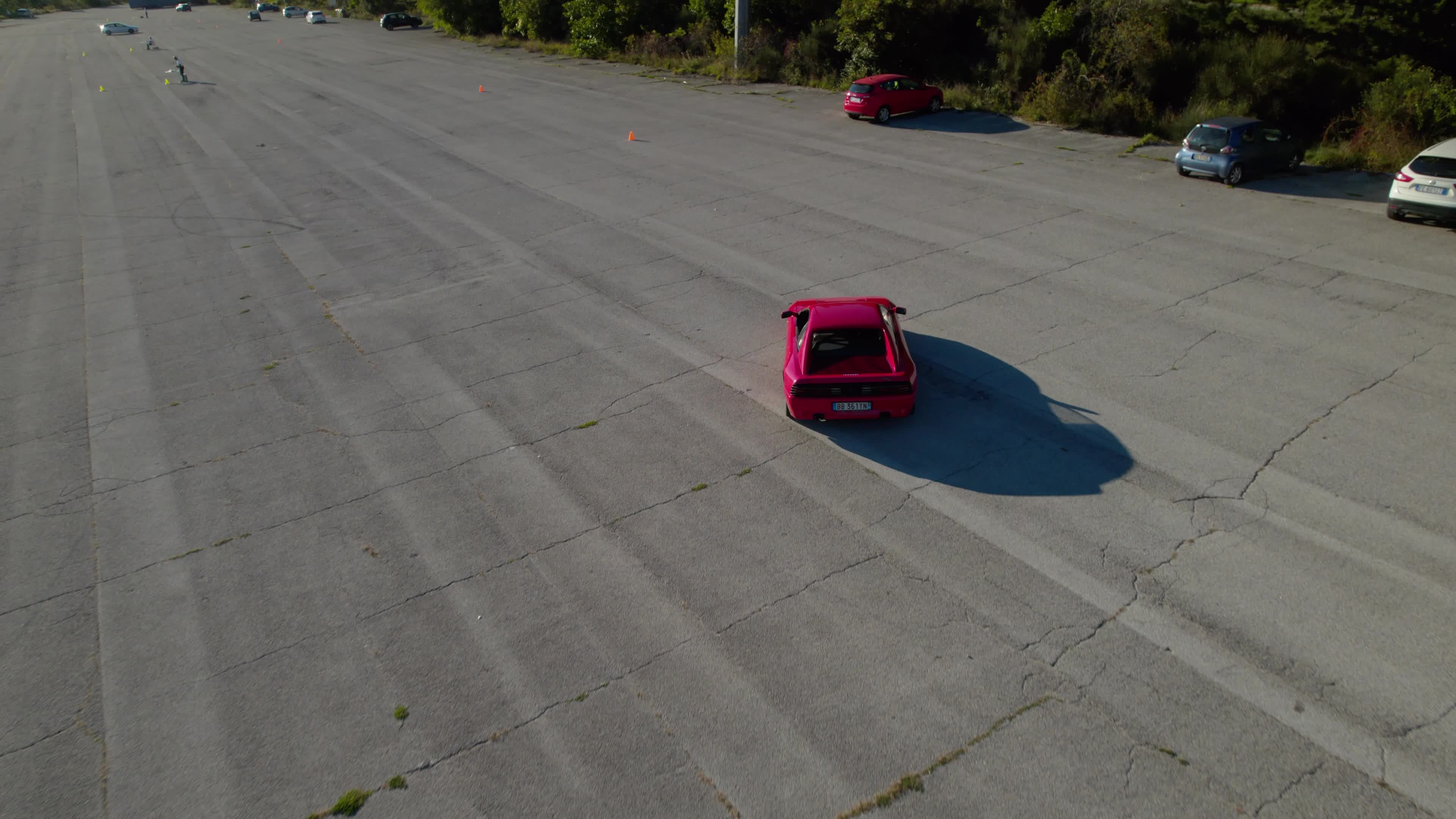 Classic Motor Show In L'Aquila - Drone View