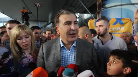 Former Georgian president Mikheil Saakashvili returned to Ukraine