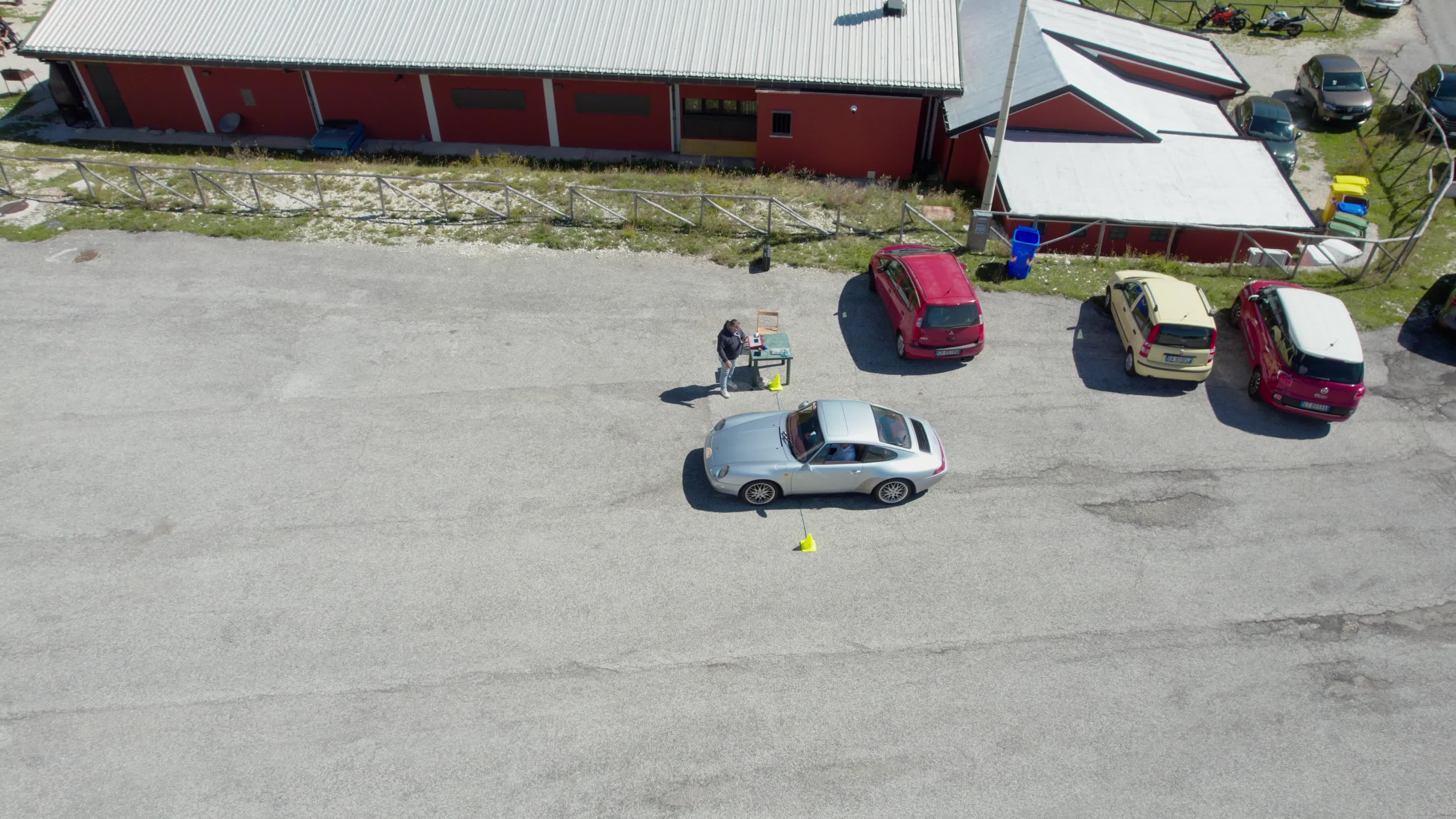 Classic Motor Show In L'Aquila - Drone View