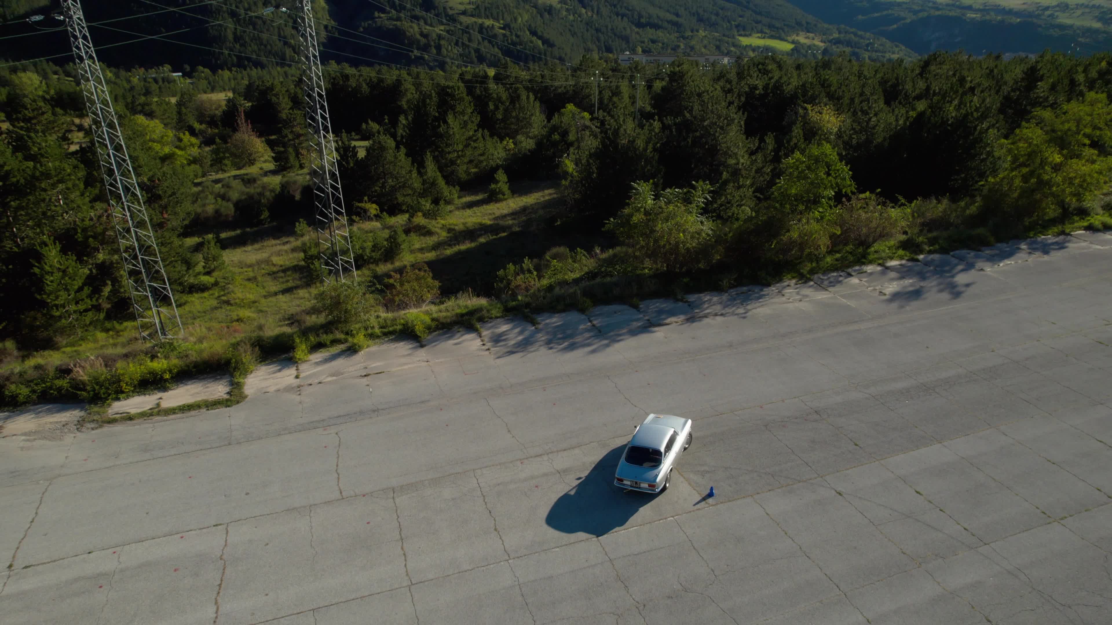 Classic Motor Show In L'Aquila - Drone View