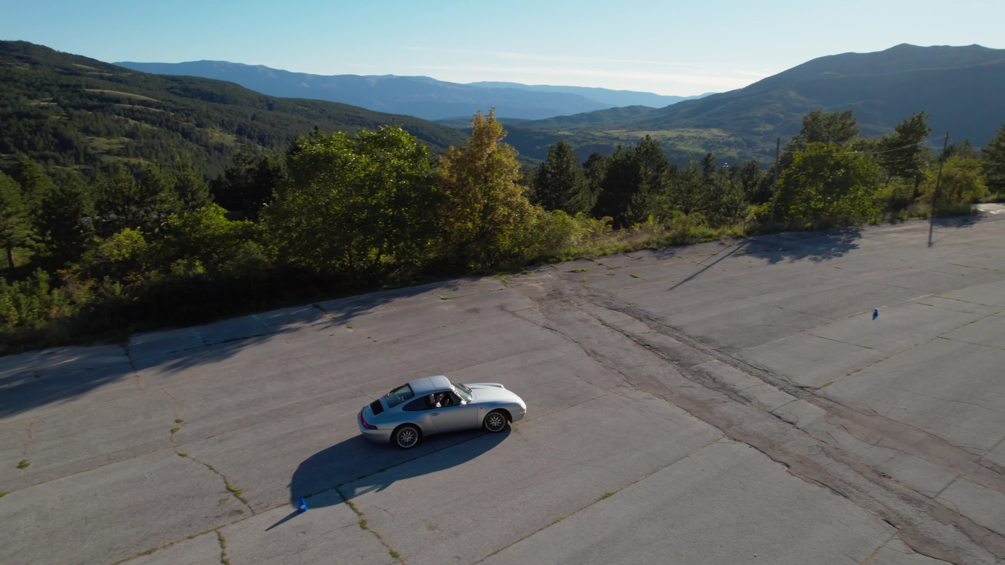 Classic Motor Show In L'Aquila - Drone View