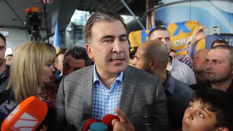 Former Georgian president Mikheil Saakashvili returned to Ukraine