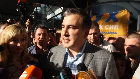 Former Georgian president Mikheil Saakashvili returned to Ukraine