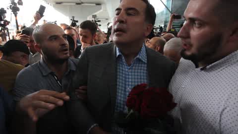 Former Georgian president Mikheil Saakashvili returned to Ukraine