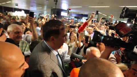 Former Georgian president Mikheil Saakashvili returned to Ukraine