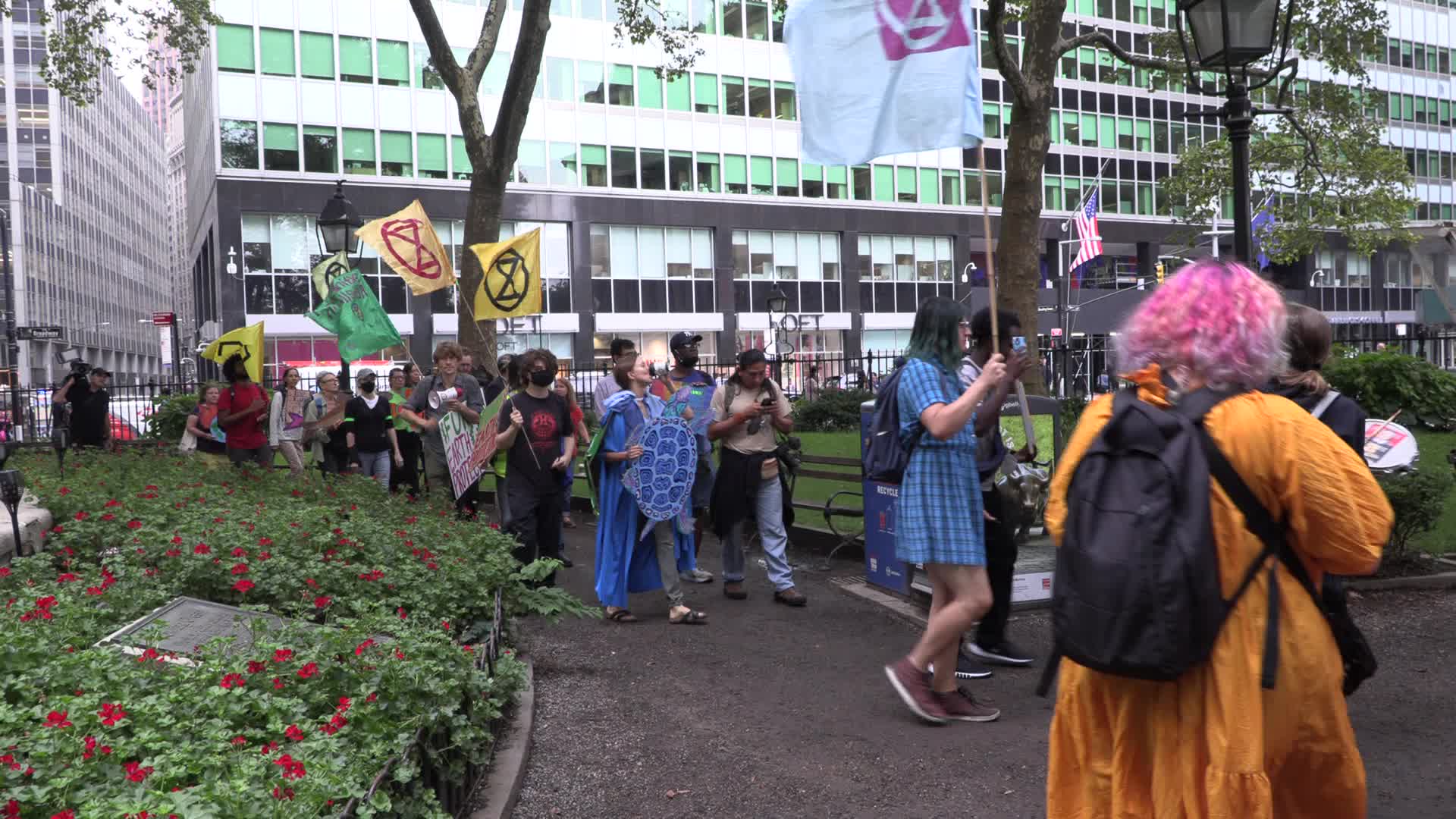 NY: Indigenous leaders rally at New York Stock Exchange for Climate Week