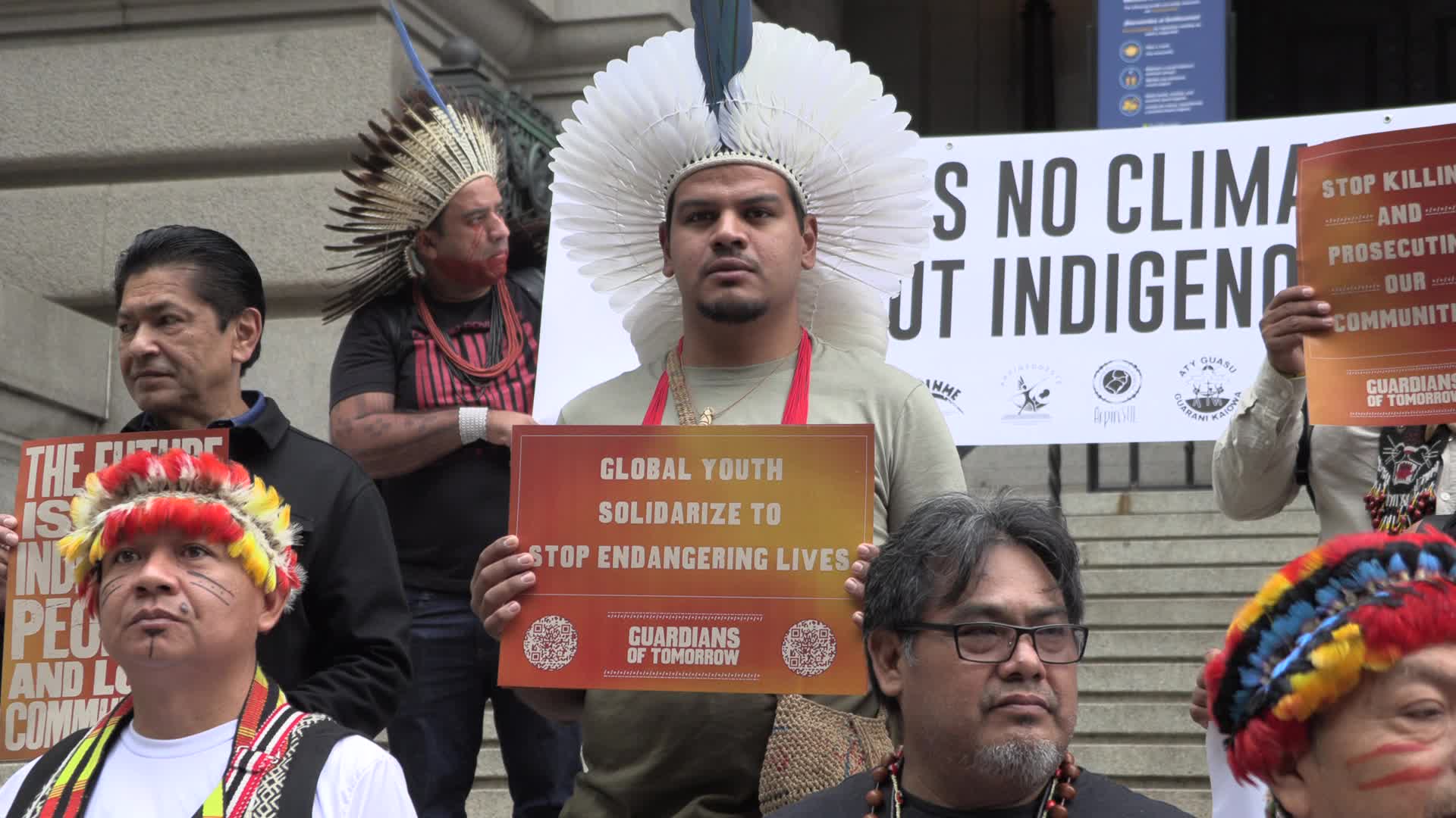 NY: Indigenous leaders rally at New York Stock Exchange for Climate Week