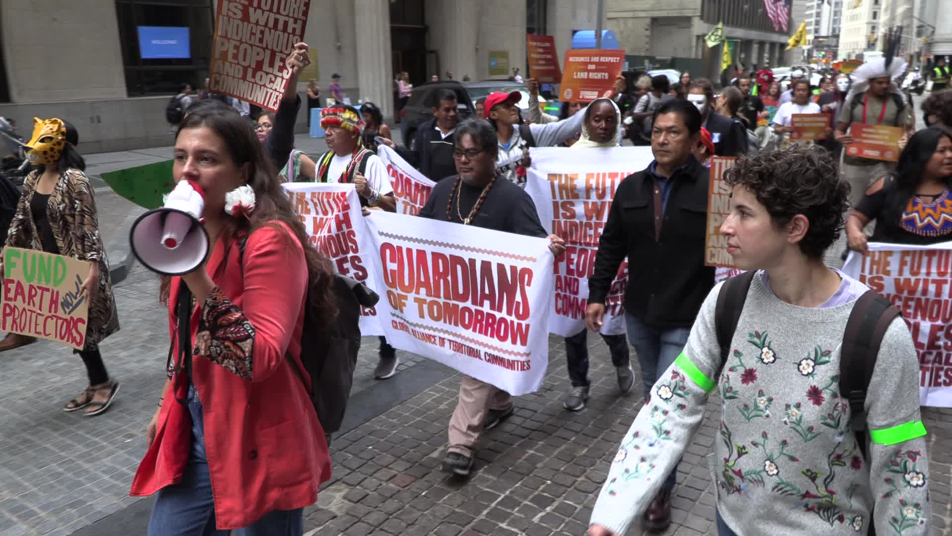 NY: Indigenous leaders rally at New York Stock Exchange for Climate Week
