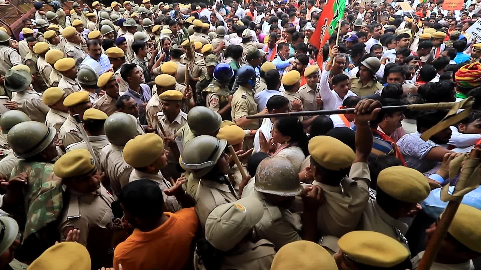 BJP Protest Over Lumpy Skin Disease in Jaipur 