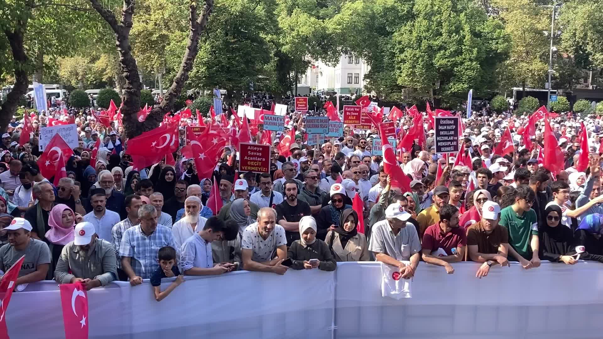 Anti-LGBTQ Demonstration Held In Istanbul