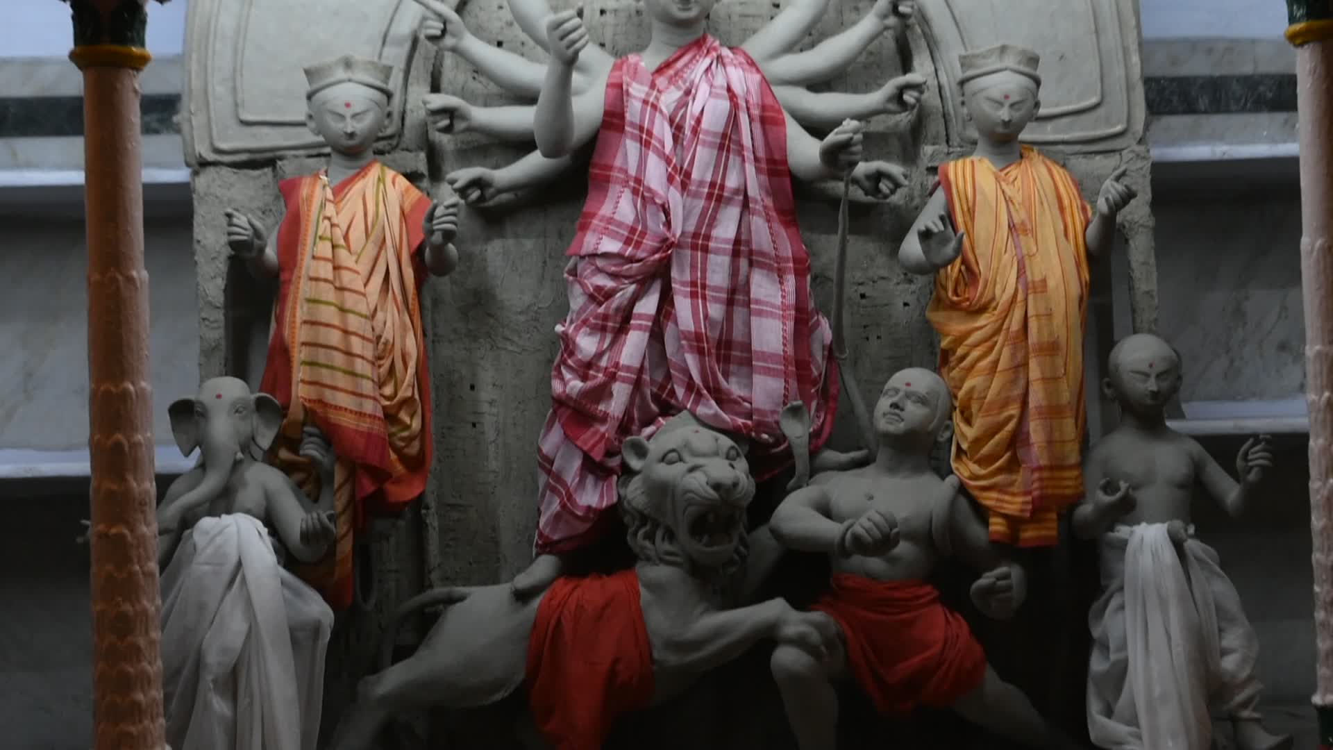 Durga puja festival in Kolkata.