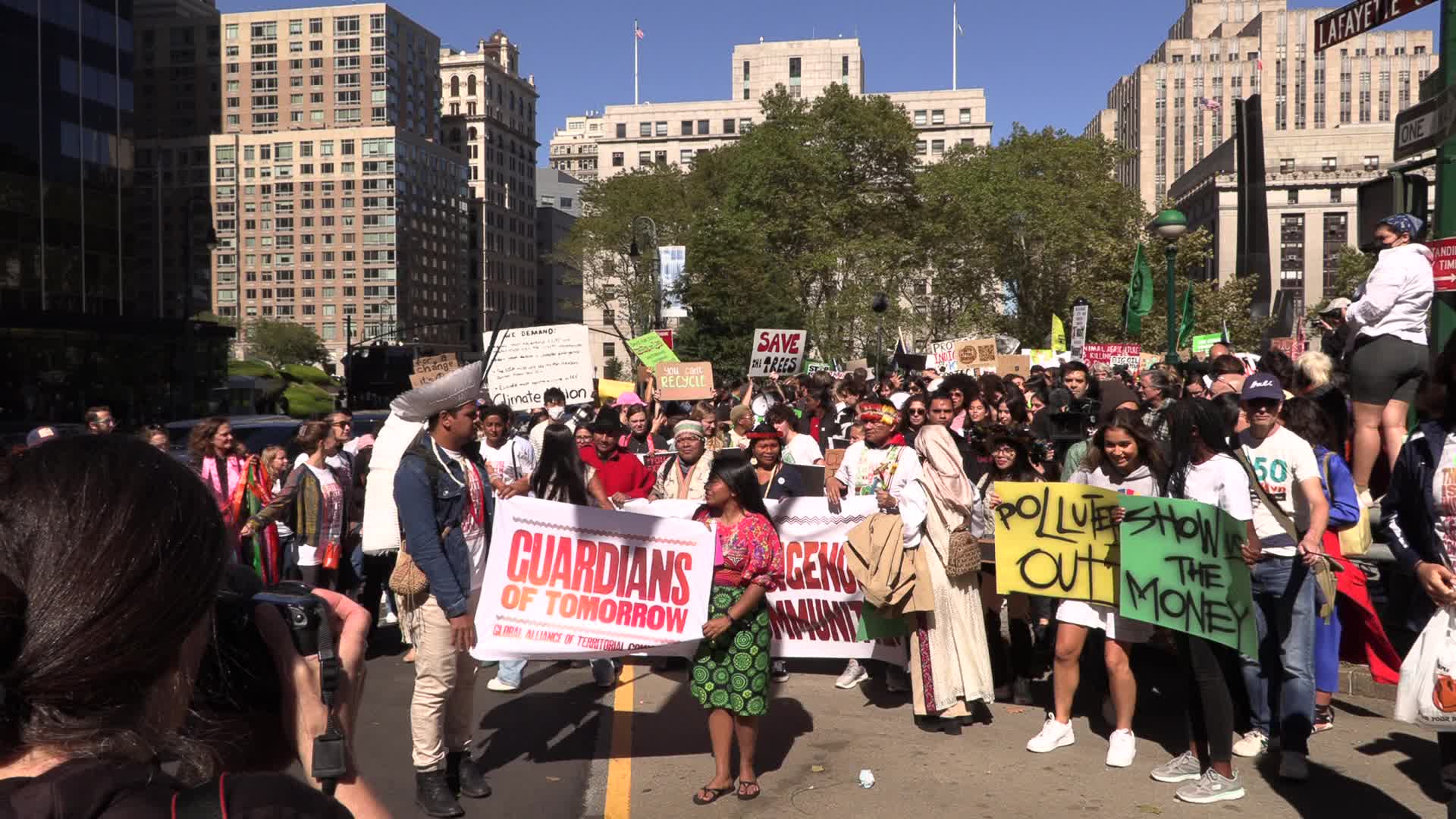 NY: International  Youth and Indigenous Climate March