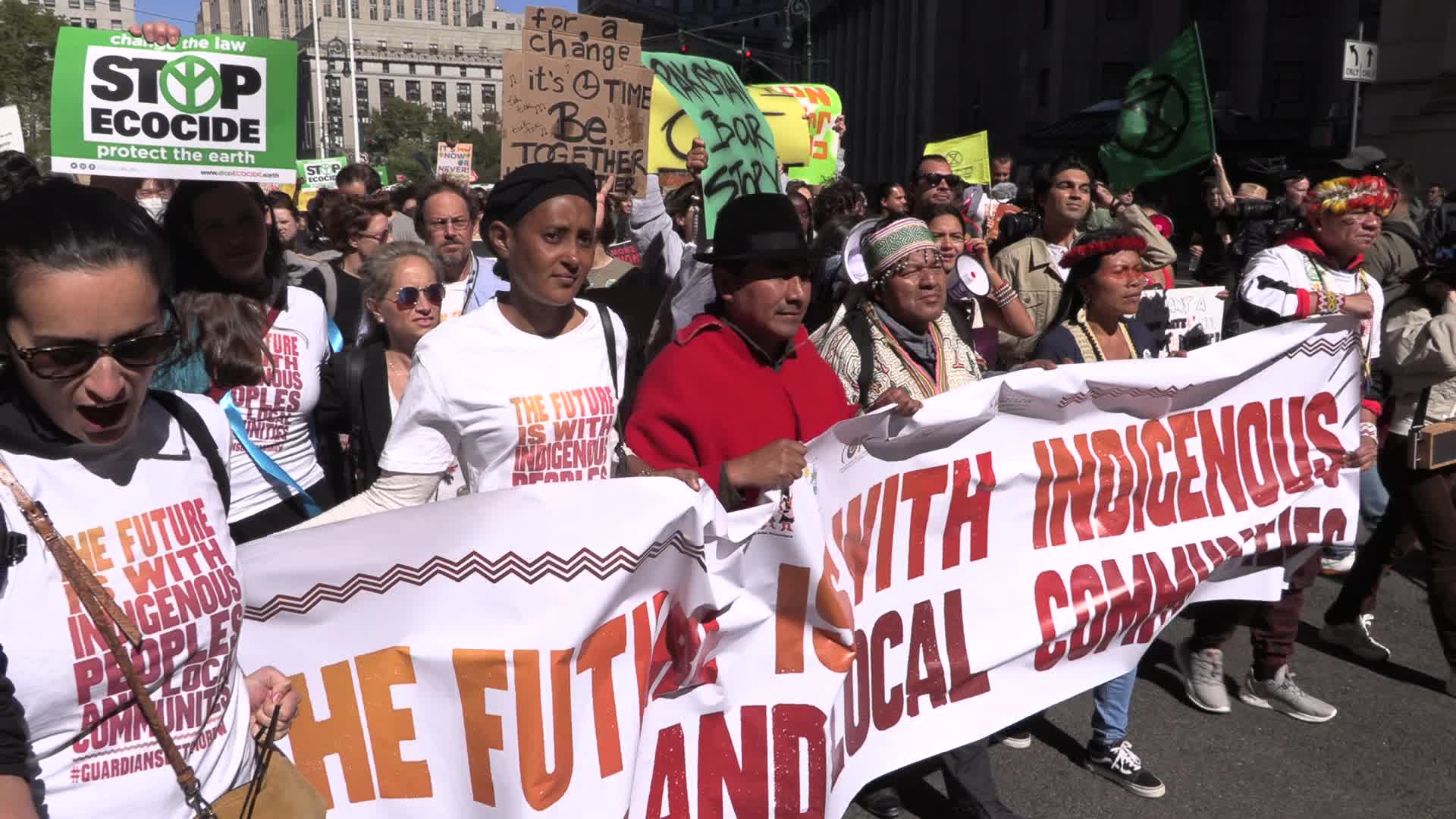NY: International  Youth and Indigenous Climate March