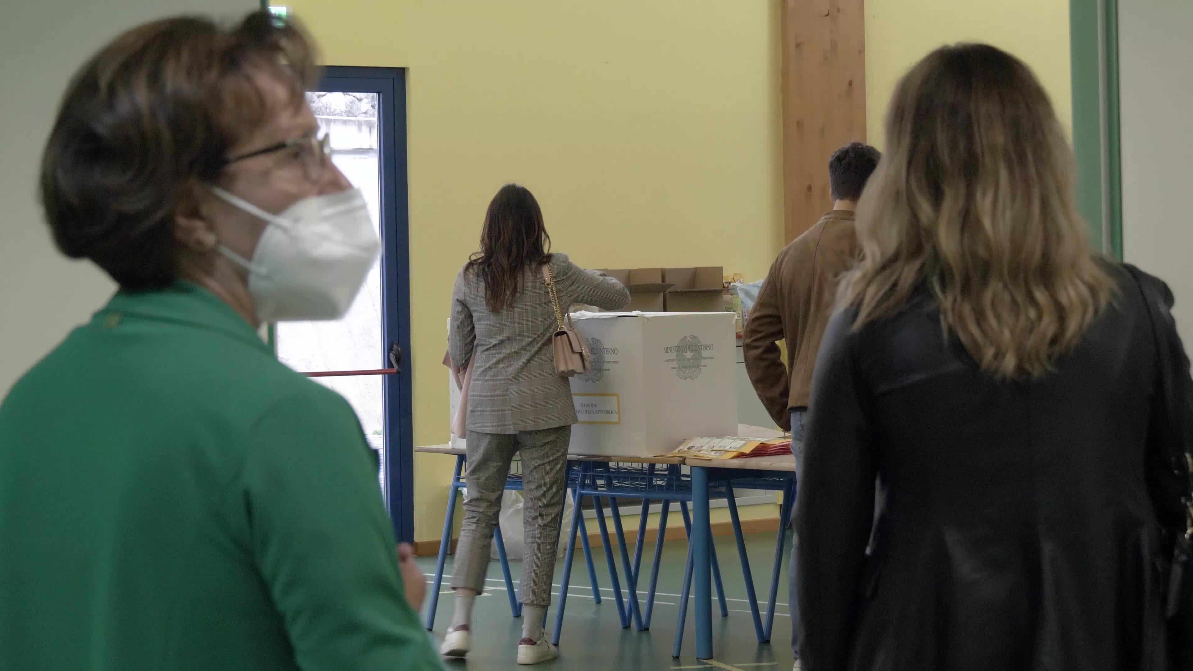 Italians Cast Their Votes In Snap Election