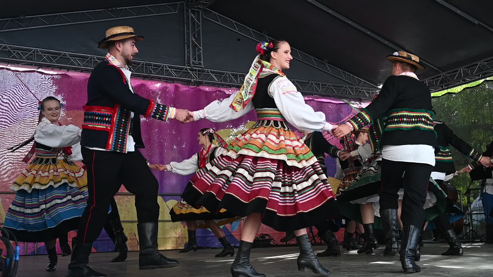 The 'Poloniny' Student Song And Dance Ensemble Performs in Rzeszow