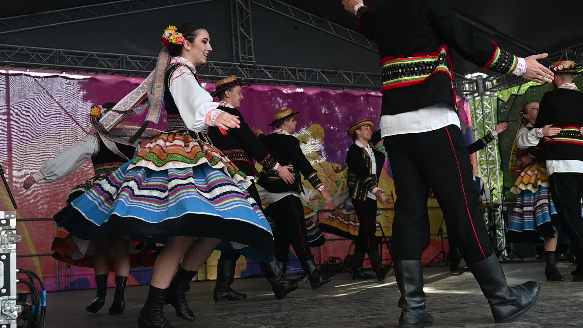 The 'Poloniny' Student Song And Dance Ensemble Performs in Rzeszow