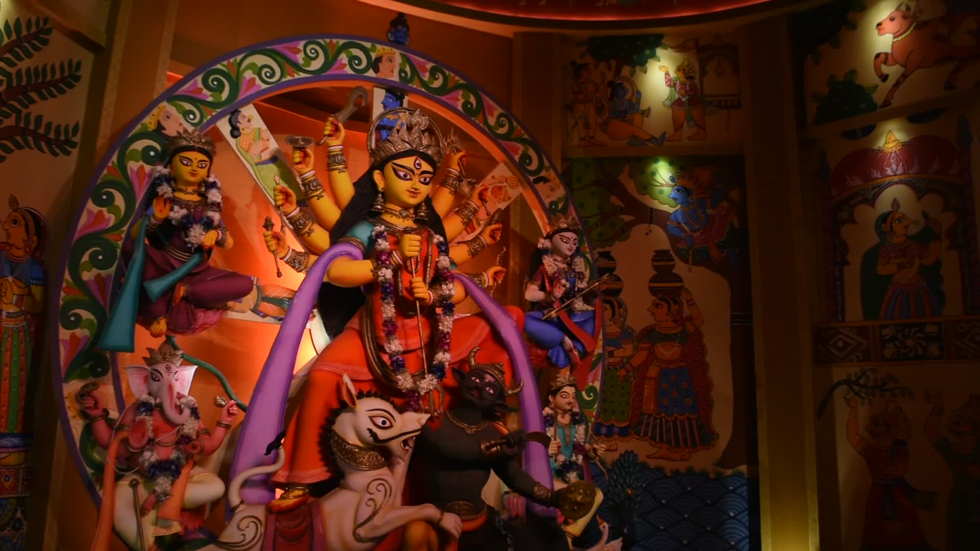 Durga Puja festival in Kolkata.