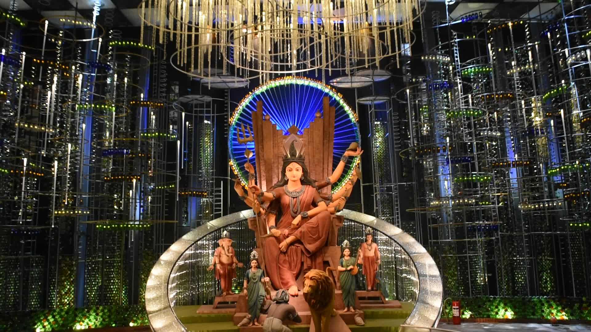Durga Puja festival in Kolkata.