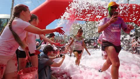 Kyiv Color Run in Ukraine