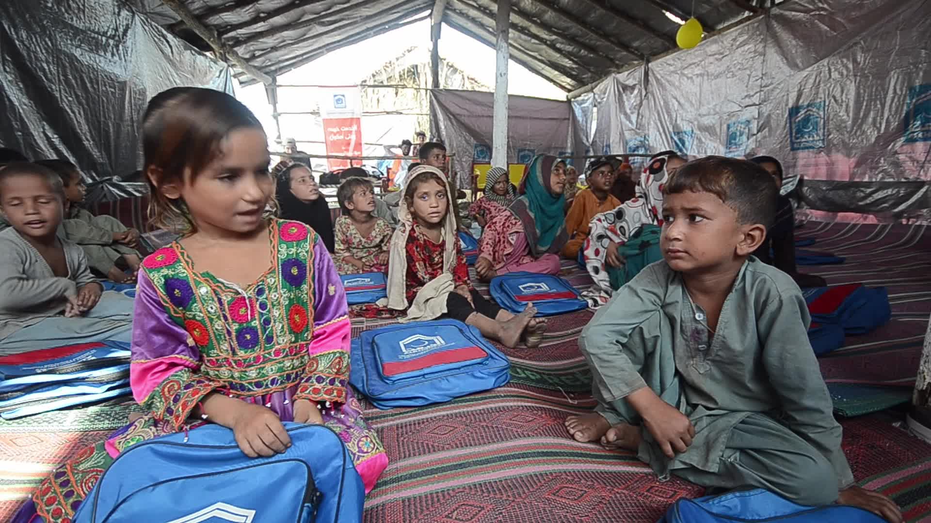 AKF establishes tent village for flood affected Afghan refugees in Peshawar