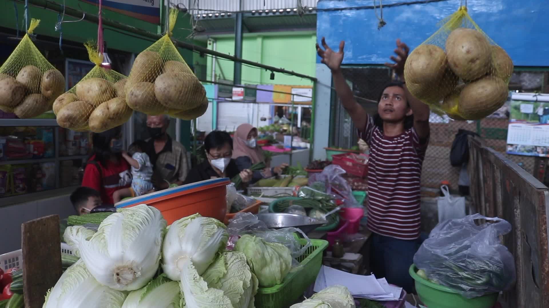 Indonesia Traditional Market 