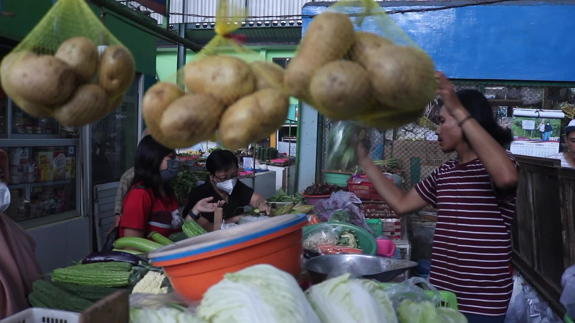 Indonesia Traditional Market 