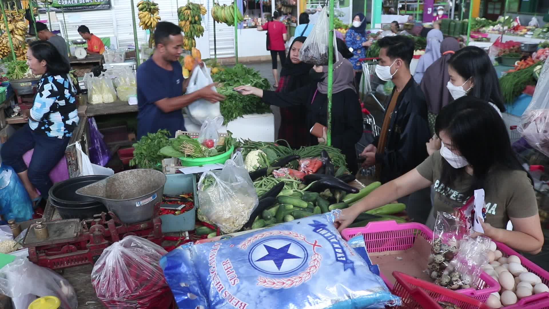 Indonesia Traditional Market 